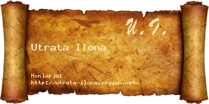 Utrata Ilona névjegykártya